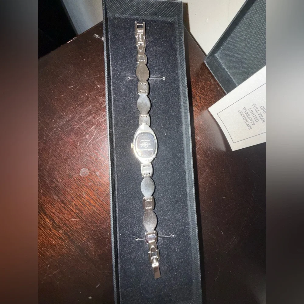 BADAVICI New Quartz Watch Original Box stainless steel Pink‎ Cabochons Links